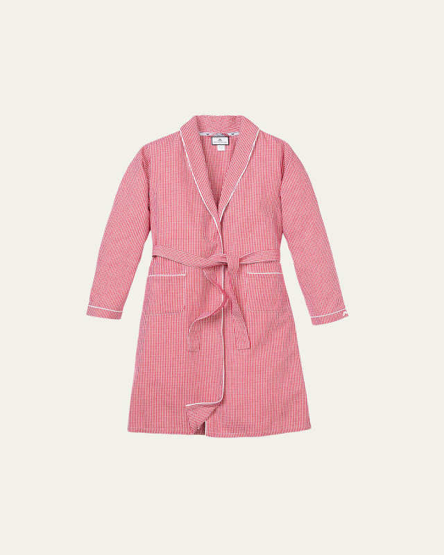 Mini Gingham Robe, Size 2-14